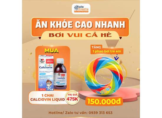 🎁 Chương trình khuyến mãi khi mua sản phẩm Calciovin Liquid
